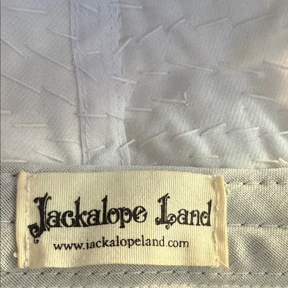 JACKALOPE LAND rave iridescent holographic sequin cat ear baseball cap OS